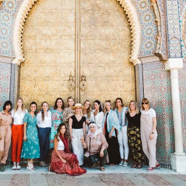 Girls-only trip photo at Al-Attarine Madrasa