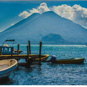 Load image into Gallery viewer, Lake Atitlán, the deepest lake in Central America, encircled by verdant mountains and picturesque villages -Reset &amp; Reconnect with Thai James - Yoga &amp; Exploration - Retreat - Zhoola
