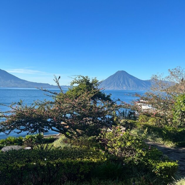 Scenic view of Lago and Volcan San Pedro- Reset & Reconnect with Thai James - Yoga & Exploration - Retreat - Zhoola