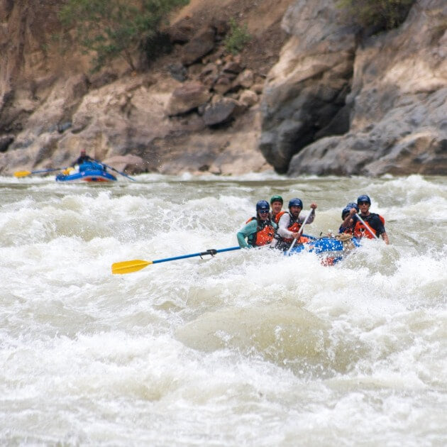 A group enjoying whitewater rafting.Heart of the Maranon with Luigi Marmanillo - VendorRafting & camping - EXPEDITION - Zhoola
