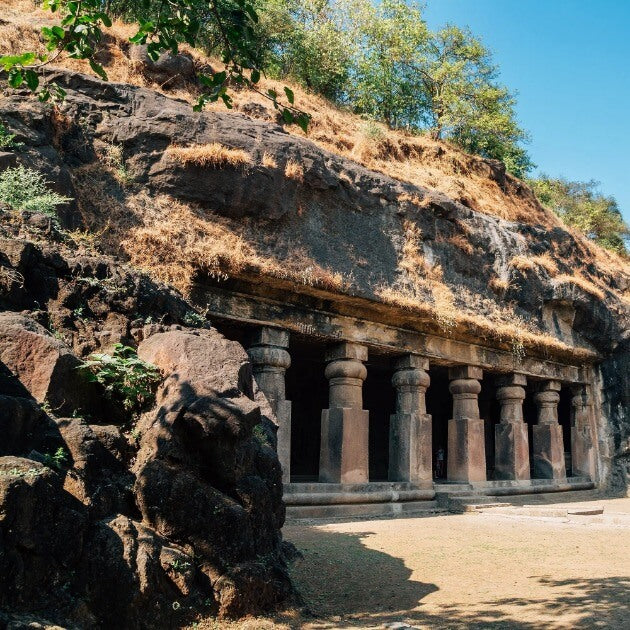 Load image into Gallery viewer, Elephanta Caves: A UNESCO World Heritage Site, the majestic monument on Elephanta Island God&#39;s own country with Sandhya Balakrishnan-India-Yoga &amp; Nature-Zhoola

