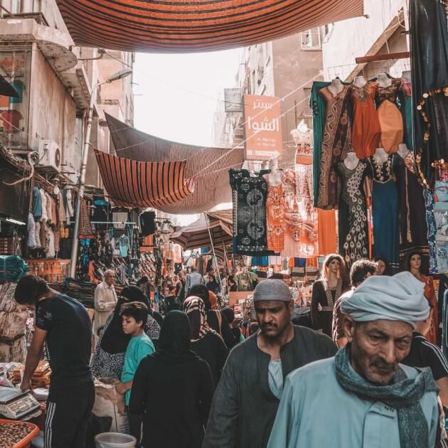 Load image into Gallery viewer, Captivating Khan El-Khalili Bazaar, renowned as the largest bazaar in the Middle East

