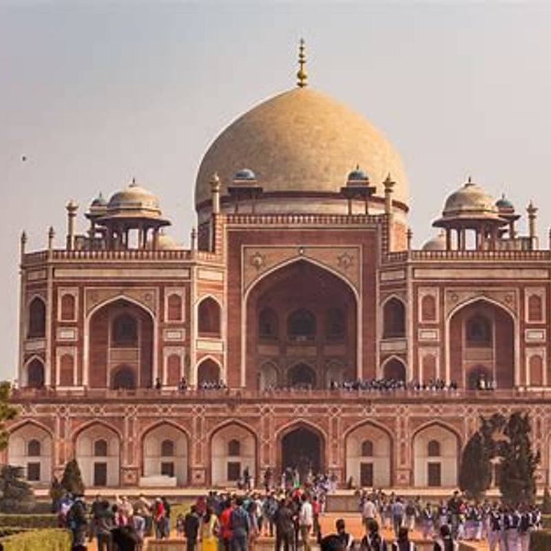 Load image into Gallery viewer, The majestic Humayun&#39;s Tomb, a UNESCO World Heritage Site in Delhi, India.Signature India with Sandhya Balakrishnan - Yoga &amp; Exploration - Journey - Zhoola

