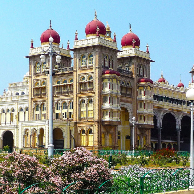 The beautiful Maharajahs Palace in Mysore, Karnataka, India - Cultures of South India with Sandhya Balakrishnan - Yoga & Exploration - Journey - Zhoola
